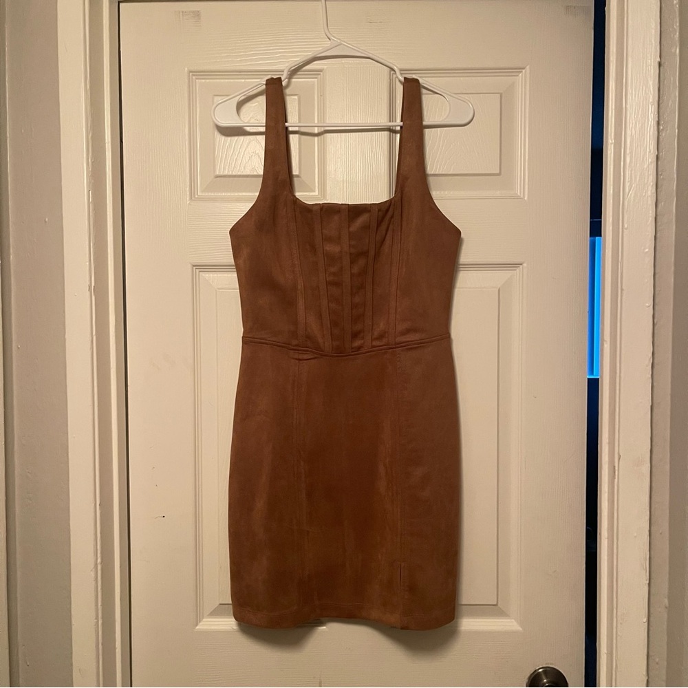Francesca's Collections Tan Mini Dress